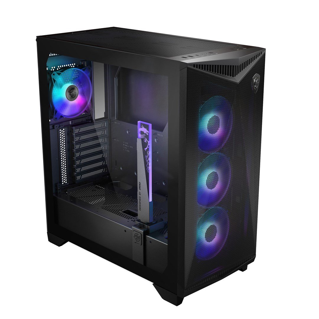 MSI MPG GUNGNIR 300R AIRFLOW Case, Black - Thumbnail 4