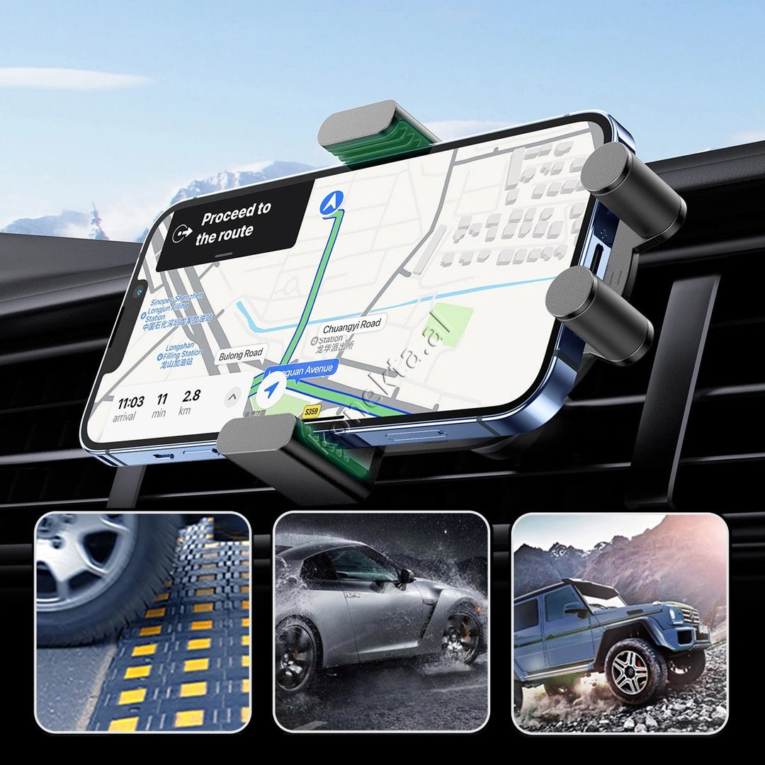 UGreen Car Phone Holder with Wireless Charging - Thumbnail 5