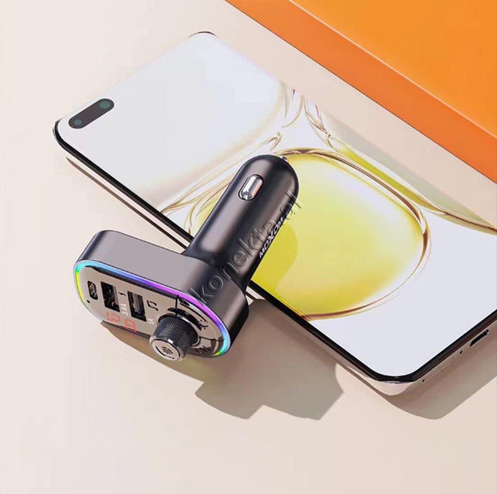MOXOM Adaptor Karikimi Fast Charge Dhe MP3 Me Bluetooth - Thumbnail 4