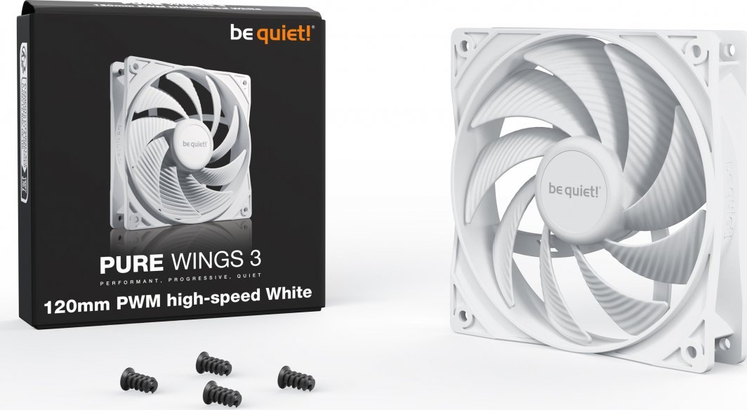 Be quiet! Pure Wings 3 PWM Fan, 120 mm, White - Thumbnail 3