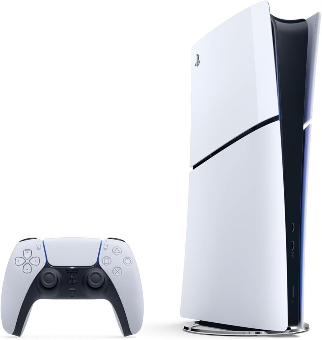 Sony PlayStation 5 Digital Slim Edition Console, 1TB SSD, Wi-Fi, Black/White - Image 1