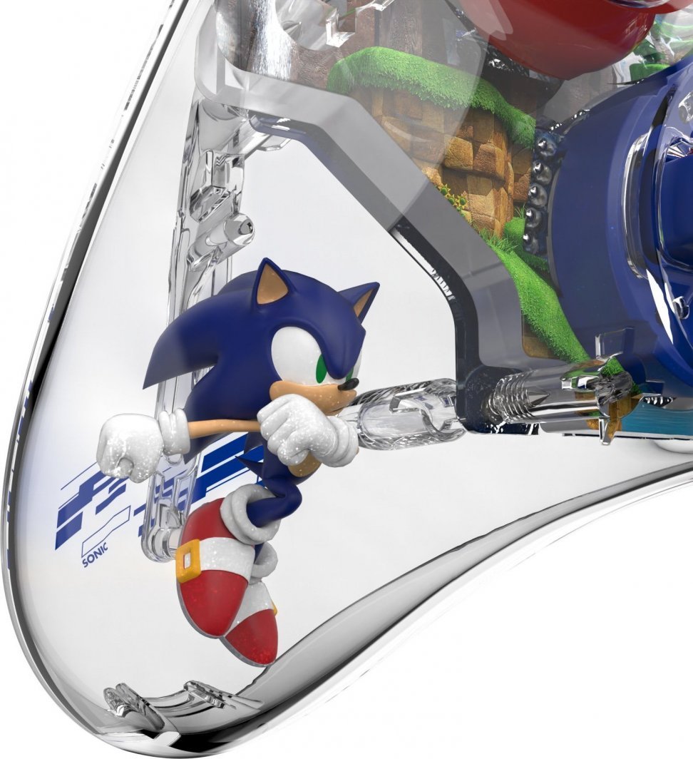 PDP RealMz Sonic Green Hill Zone Controller, Wired, Multicolor - Thumbnail 5