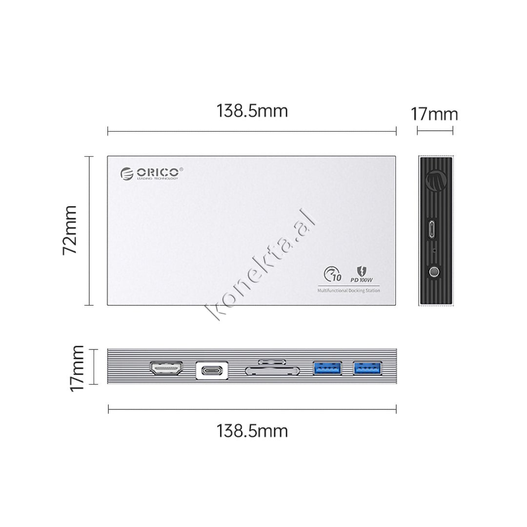 Orico 9-Port Adapter Hub + SSD Reader up to 2TB - Thumbnail 12