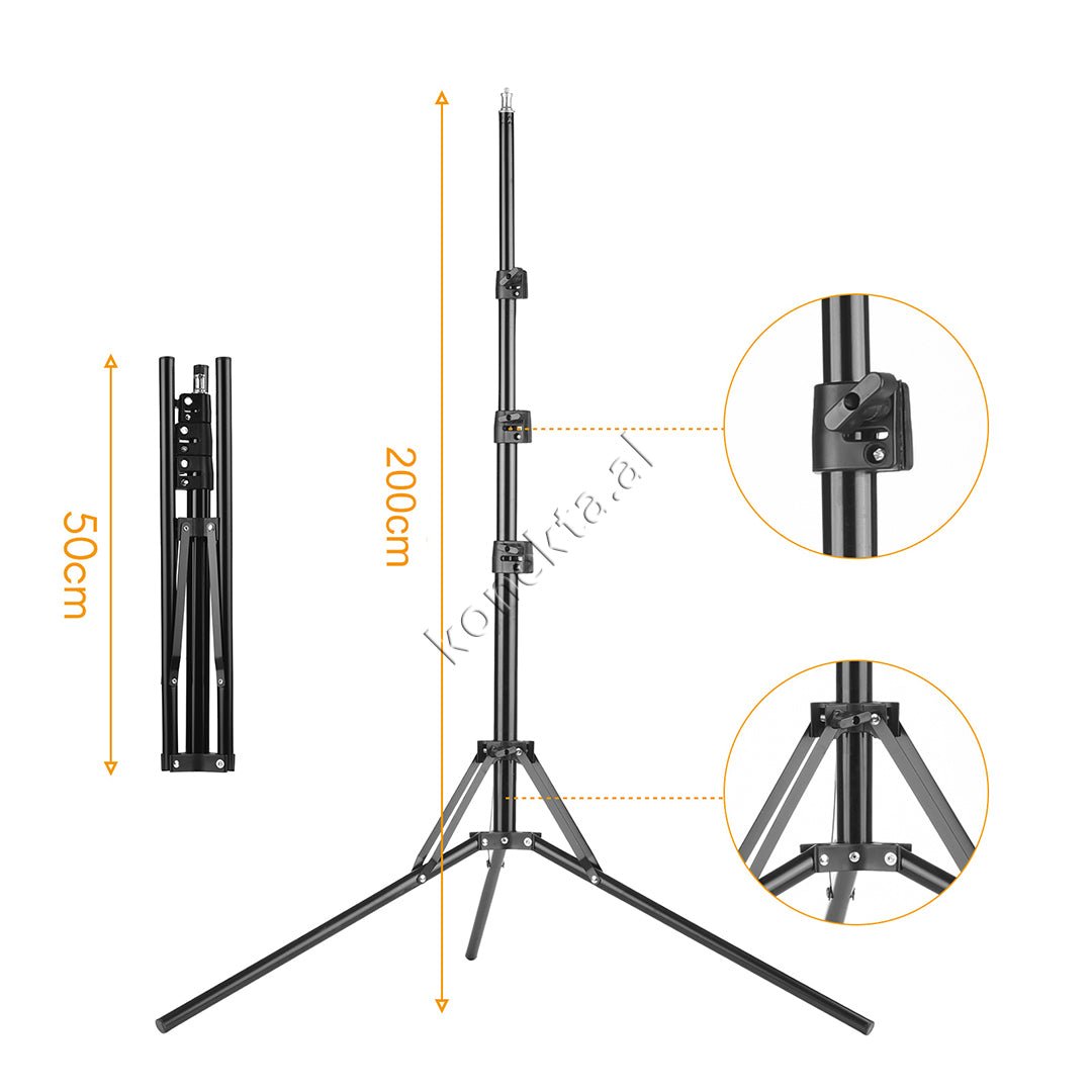 tjetertjeter Tripod, 4 Drita LED Te Lakueshme - Thumbnail 3
