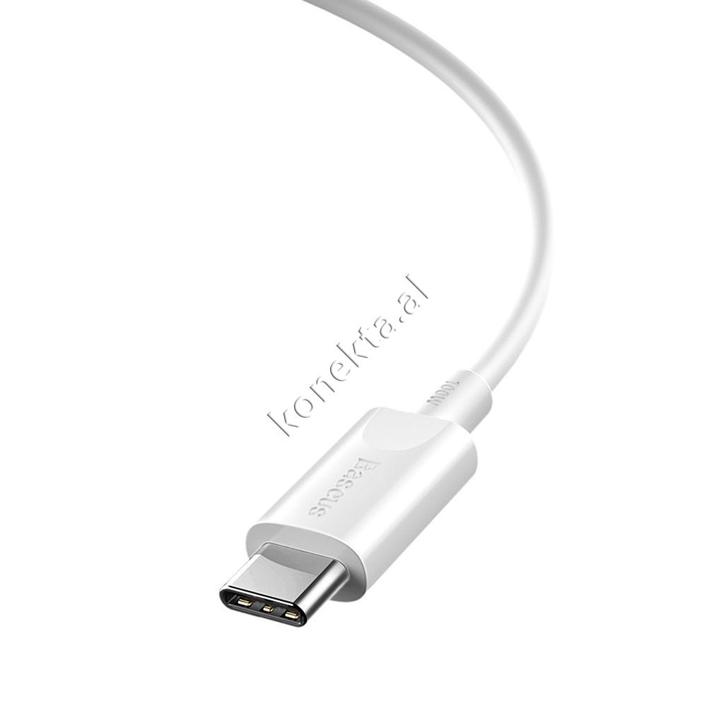 Baseus MLL82ZM/A Cable, 1.5m, White, 100W Fast Charge 5A - Thumbnail 3