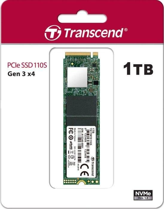 Transcend 110S SSD, 1TB, M.2 2280 PCI-E x4 Gen3 NVMe - Thumbnail 4