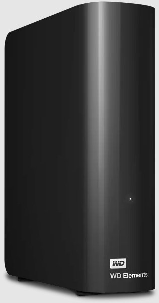 WD Elements Desktop External HDD, 20TB, Black - Thumbnail 3