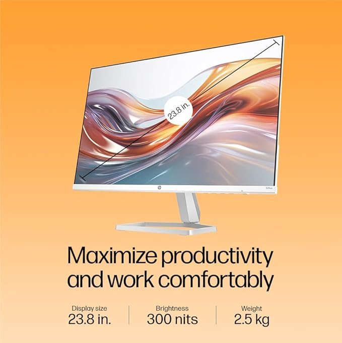 HP Series 5 524SW Monitor, 24 Inch IPS Panel - Thumbnail 7
