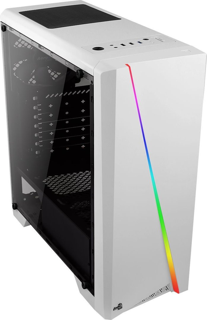 Aerocool Cylon Case, White, Midi Tower - Thumbnail 4