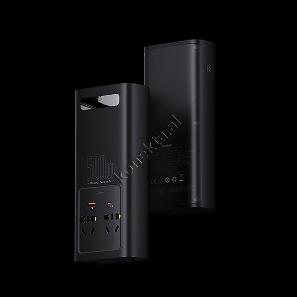 Baseus Konvertues Energjie, 500W, 4 Porta, E Zeze - Thumbnail 11
