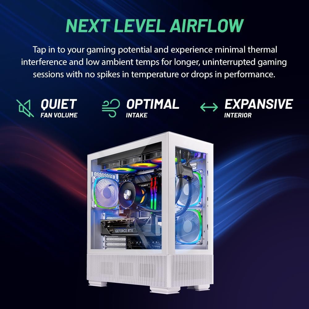 SKYTECH AZURE 2 Gaming Desktop, Core i7-12700F, 32 GB RAM, 1 TB SSD, NVIDIA RTX 4070 8GB - Thumbnail 8