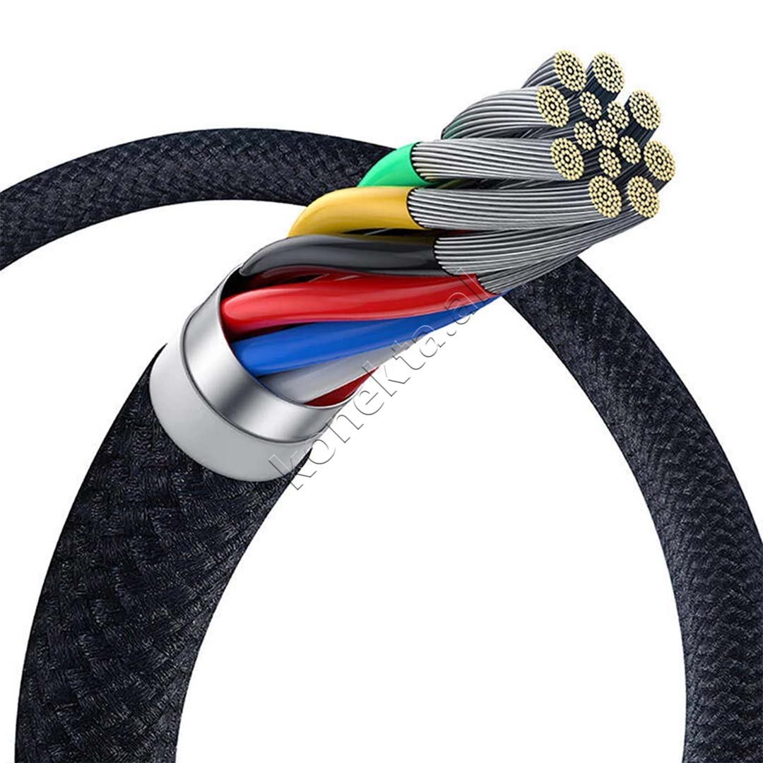 Baseus Type-C to Type-C Charging Cable, 100W, 1.5m, Black - Thumbnail 3