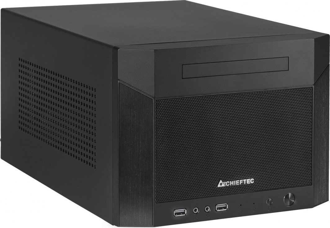 Chieftec Pro Cube Mini CN-01B-OP Case, Cube Tower, Black - Image 1