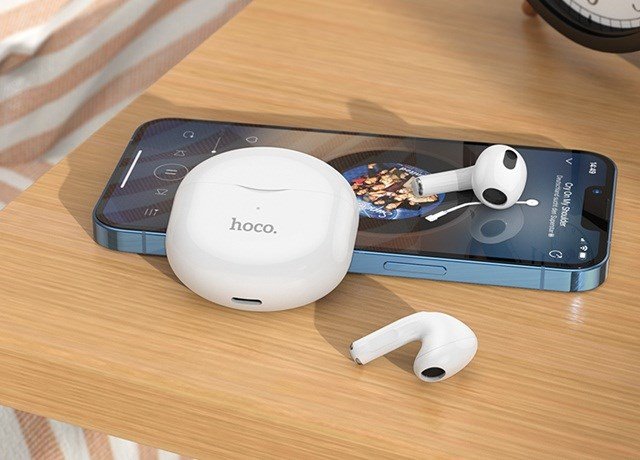 Hoco EW35 Sonido Wireless Bluetooth Earbuds, White - Thumbnail 9
