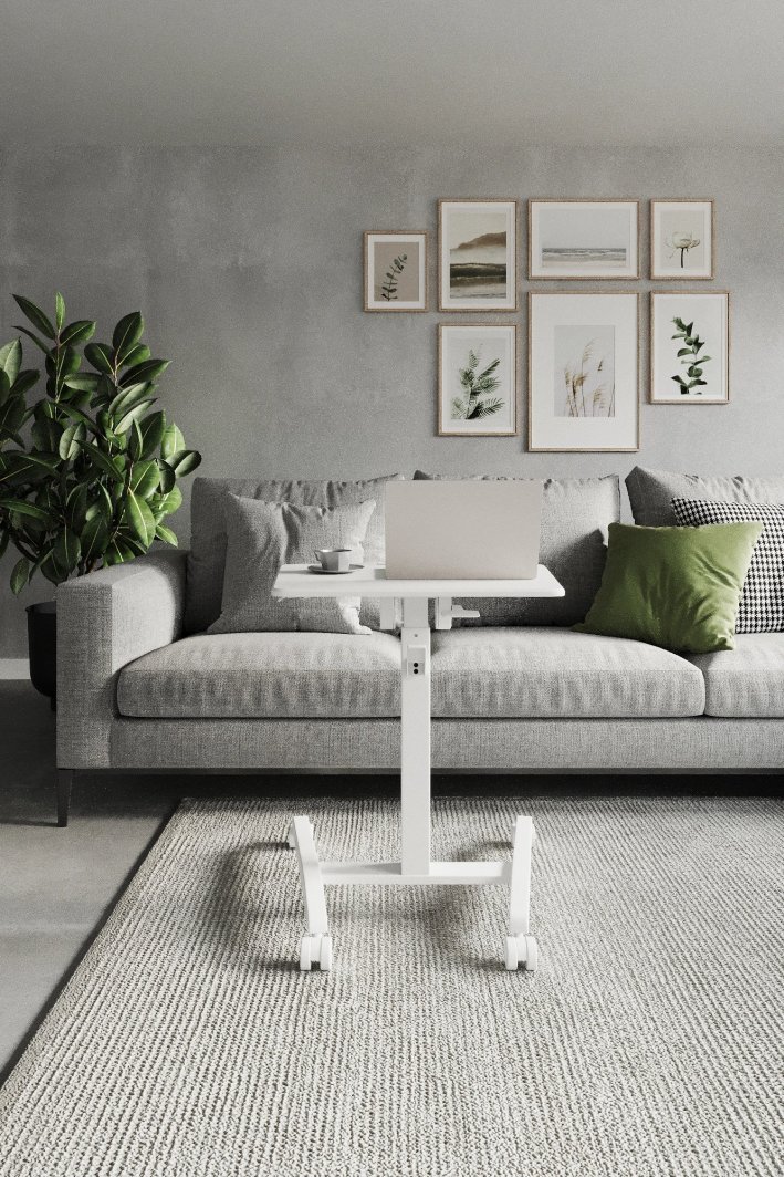 SENSE7 Mobile Table, White - Thumbnail 13