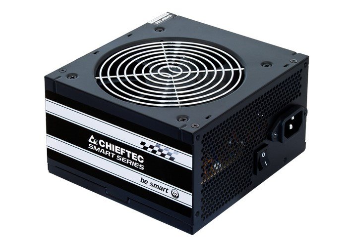 Chieftec Smart GPS-500A8 Power Supply, 20+4 pin ATX, 500 W, Black - Image 1