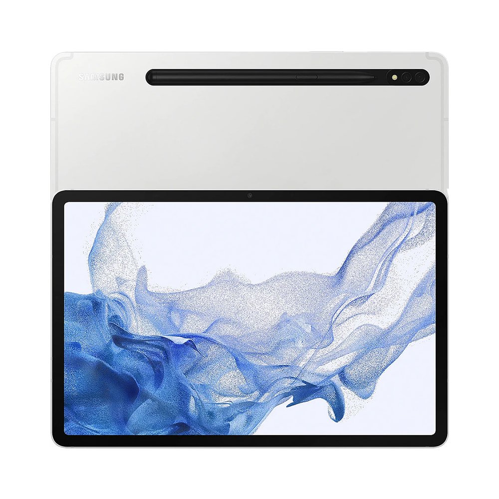 Samsung Galaxy Tab S8 5G Tablet, Silver, 8GB - Image 1