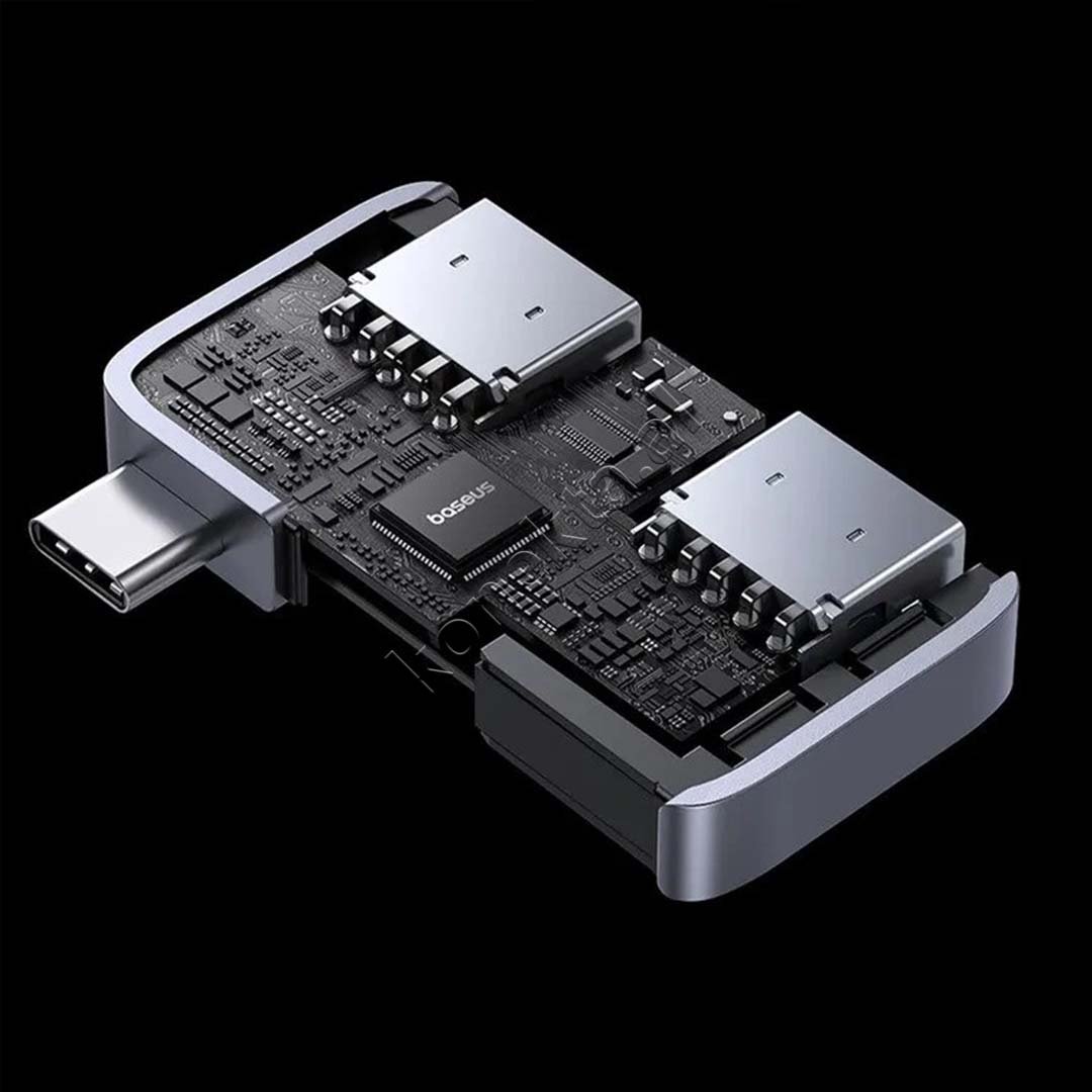 Baseus USB Hub, 2 USB 3.0 Ports and 1 USB-C Port - Thumbnail 4