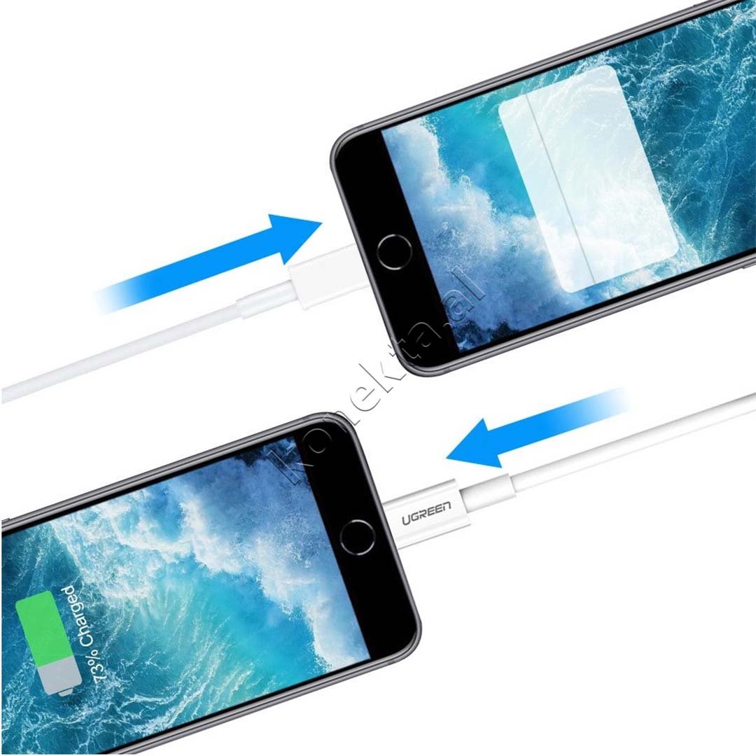 UGreen USB-A to Lightning Cable, White, 1m / 1.5m - Thumbnail 4