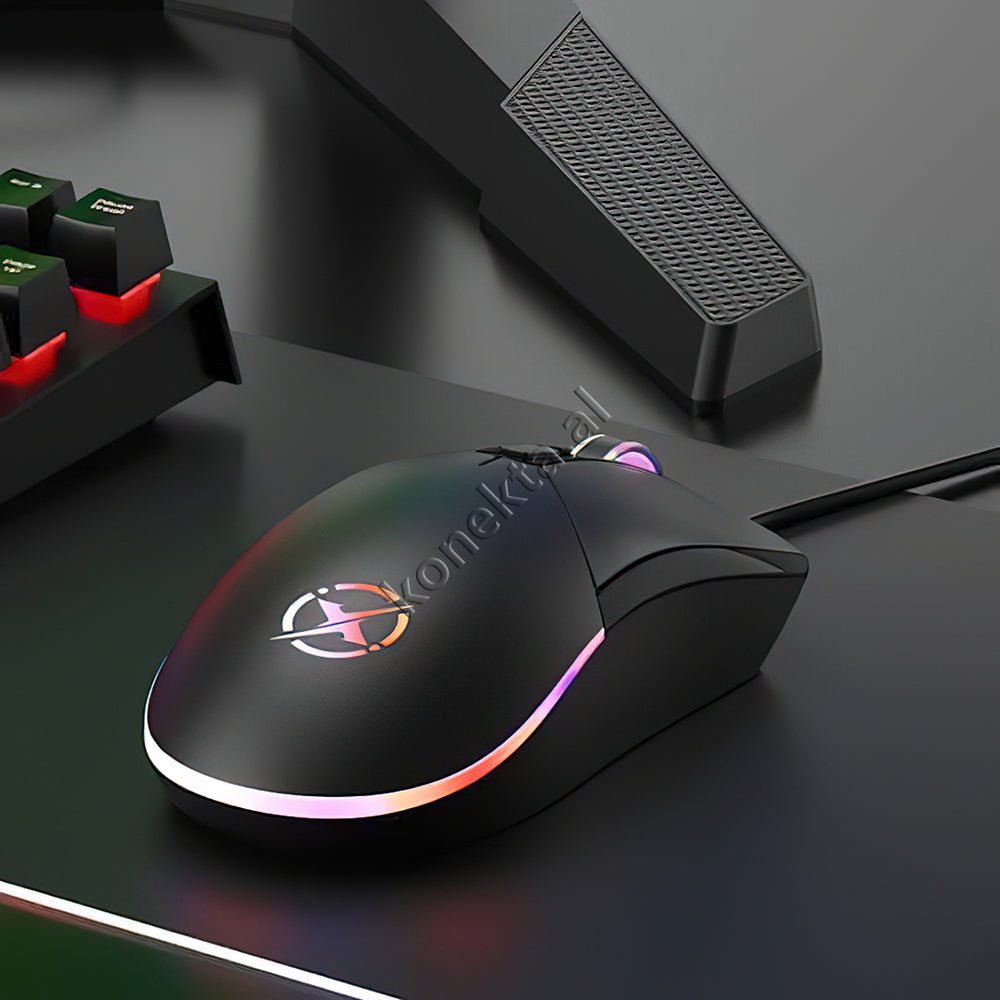 XO M5 Mouse, Black, Gaming, With Lighting - Thumbnail 8