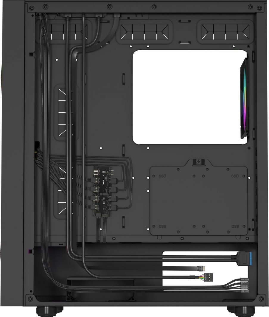 Genesis Diaxid 605 ARGB Case, Black, Midi Tower - Thumbnail 16