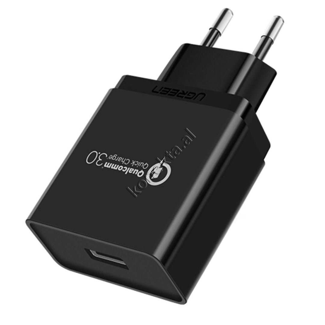 UGreen Fast Charger Adapter, 18W, Black - Thumbnail 2