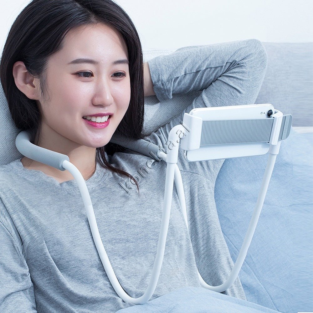 Baseus Neck-mounted Phone and Tablet Holder, Black / White - Thumbnail 4