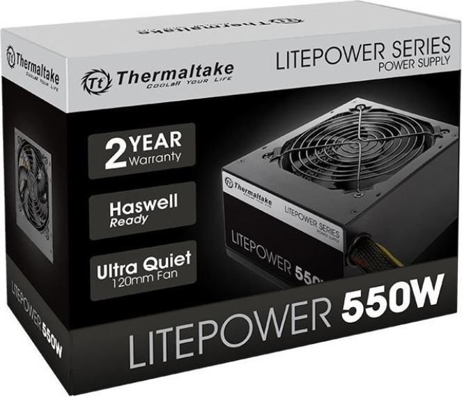 Thermaltake Litepower II Power Supply, Black, 550W - Thumbnail 6