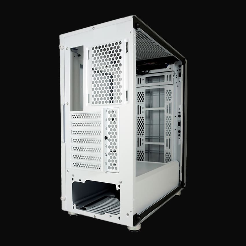 LC-713W-ON Bright_Sail_X Midi-ATX Case White - Thumbnail 2