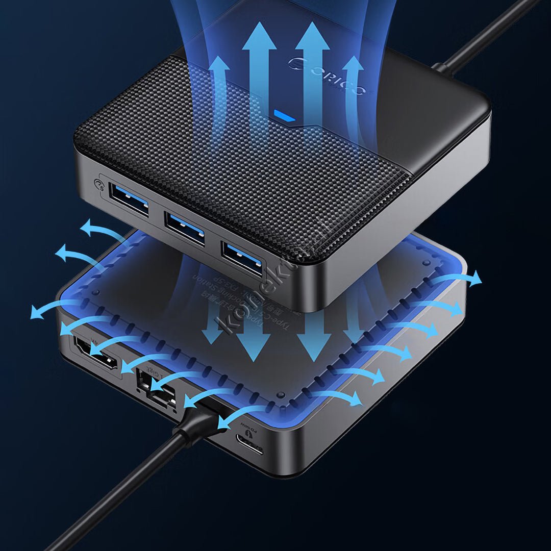 Orico Type-C HUB Adapter 6 Në 1 Me Port HDMI 4k@30Hz Dhe PD 100W - Thumbnail 2