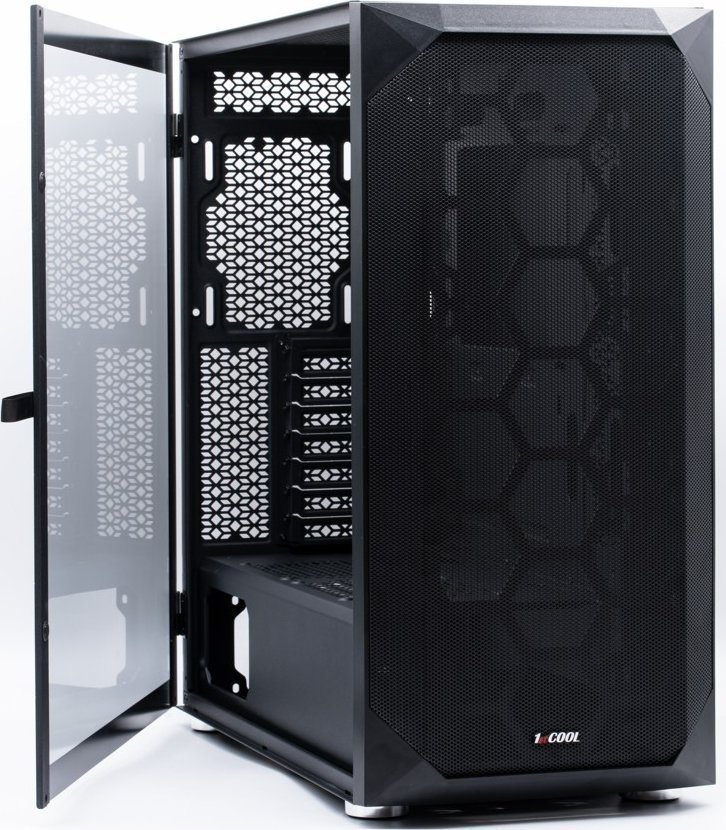 1stCOOL Wind Storm Case, Black ARGB, Midi Tower - Image 1