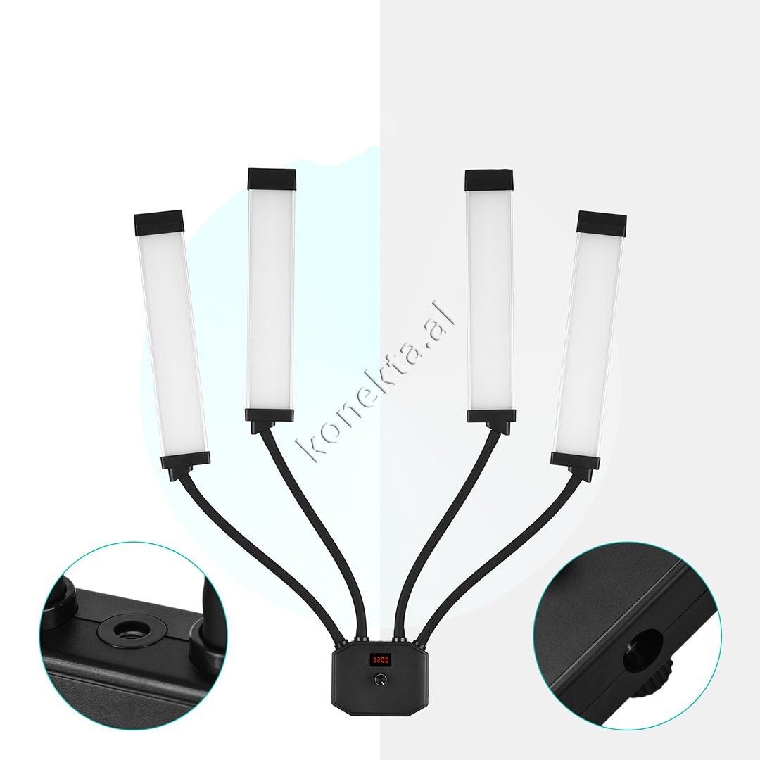tjetertjeter Tripod, 4 Drita LED Te Lakueshme - Thumbnail 10