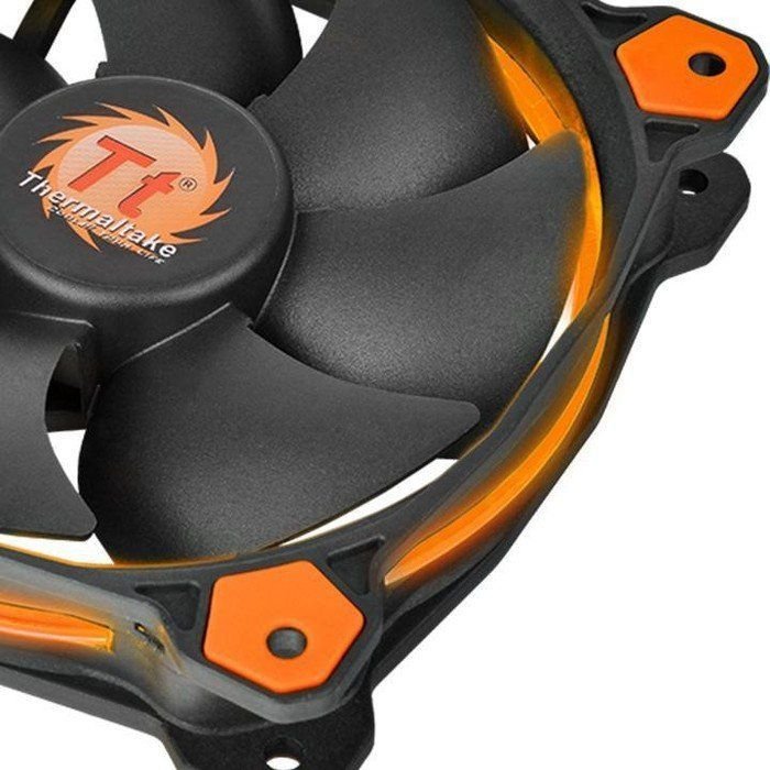 Thermaltake Riing 14 LED Cooler, 140 mm, Orange - Thumbnail 3