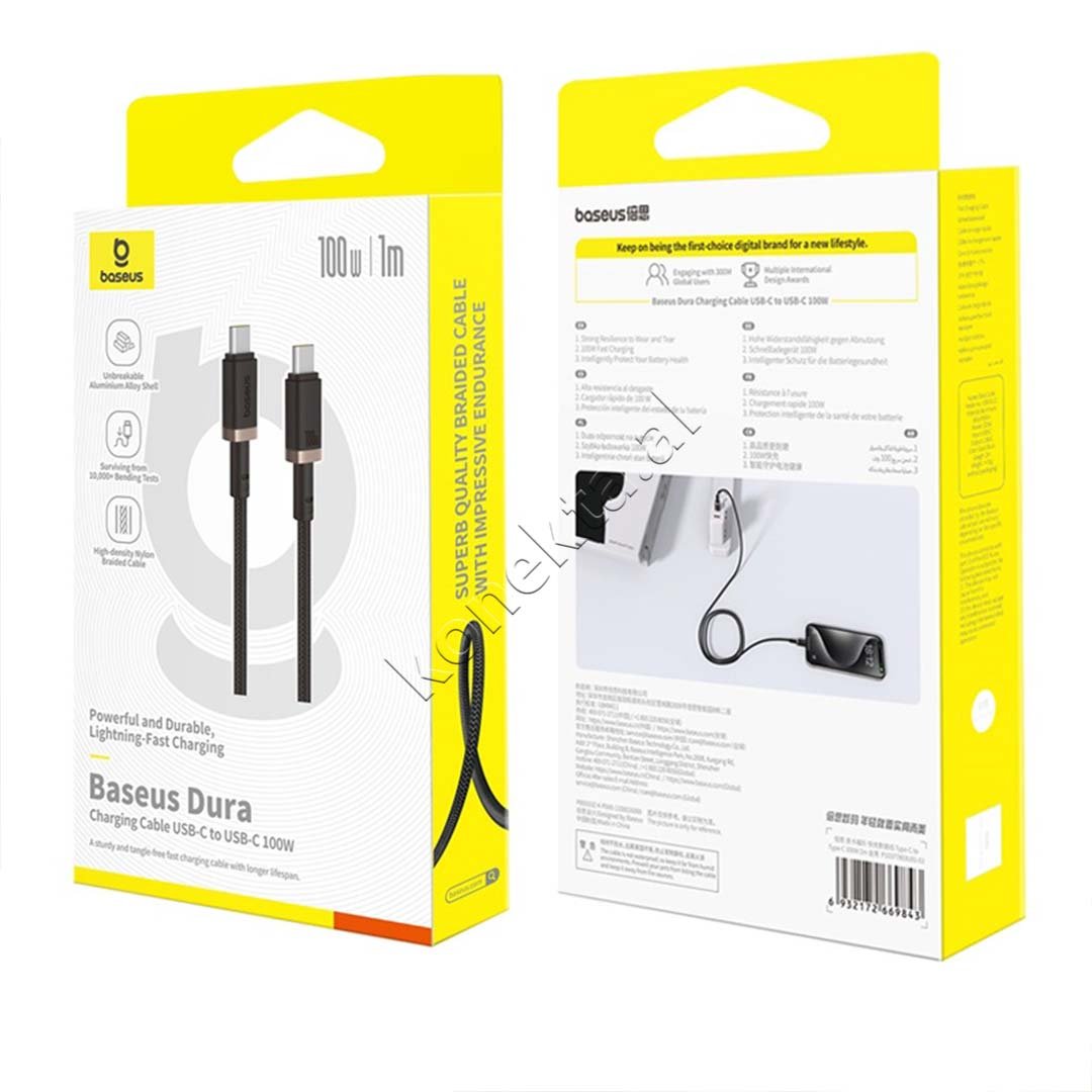 Baseus Type-C Cable, 100W - Thumbnail 6