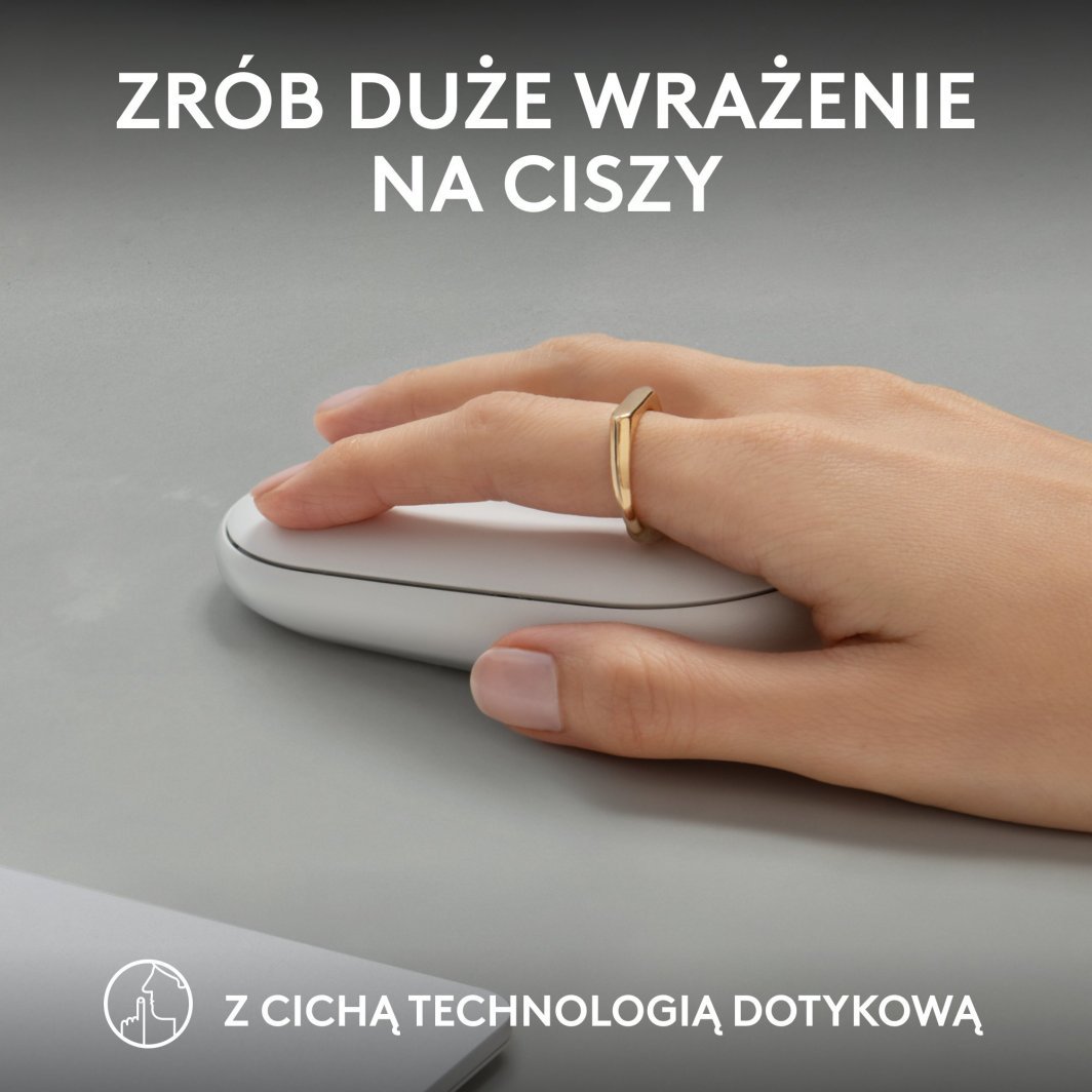 Logitech Pebble 2 M350s Mouse, White - Thumbnail 5