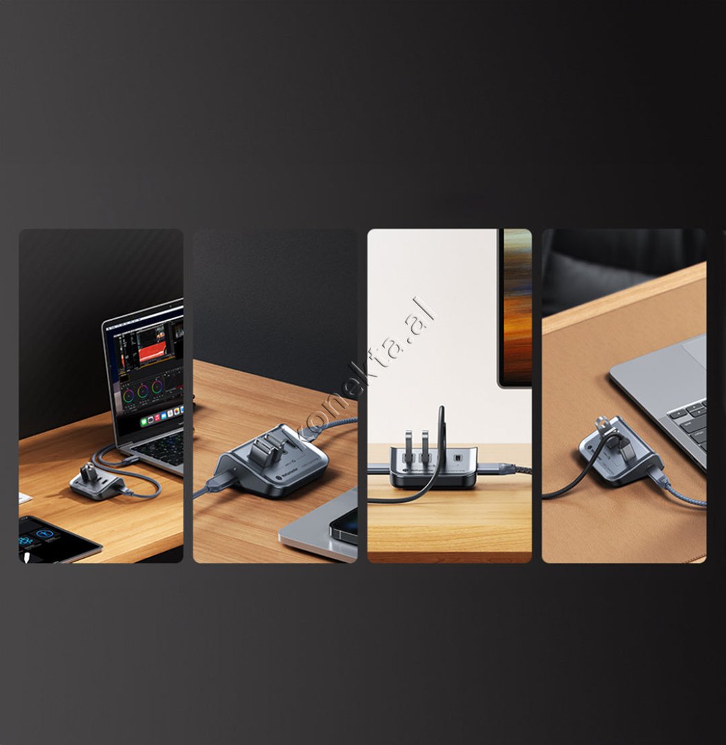 YottaMaster Type-C HUB 10Gbps 4-in-1 with Type-C Cable - Thumbnail 7