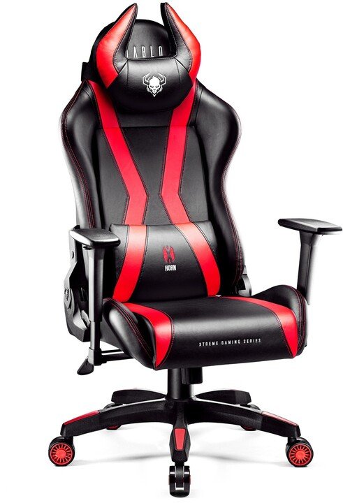 Diablo X-Horn 2.0 Gaming Chair, XL, Black / Red - Thumbnail 2