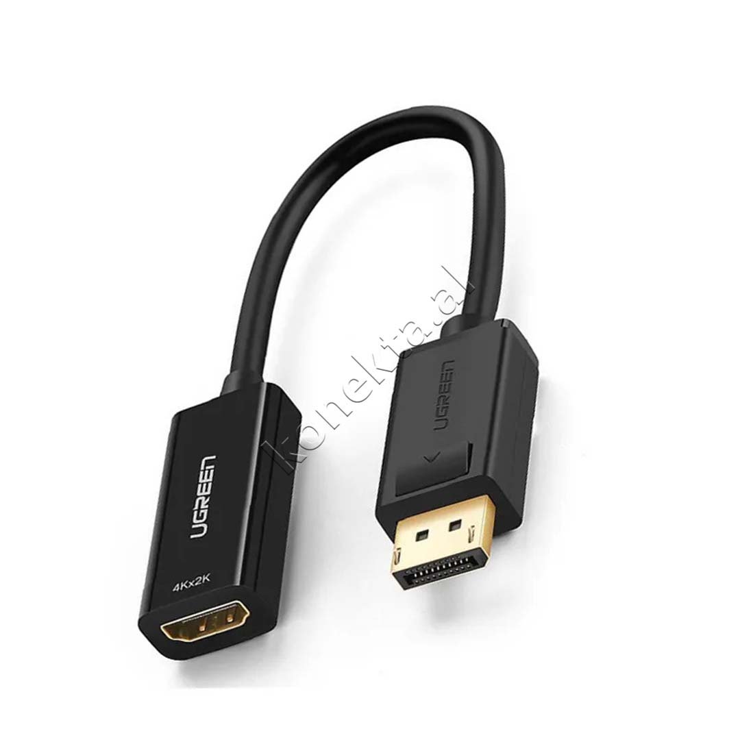 UGreen DisplayPort to HDMI Adapter 4K/1080p, 25cm, Black - Thumbnail 3