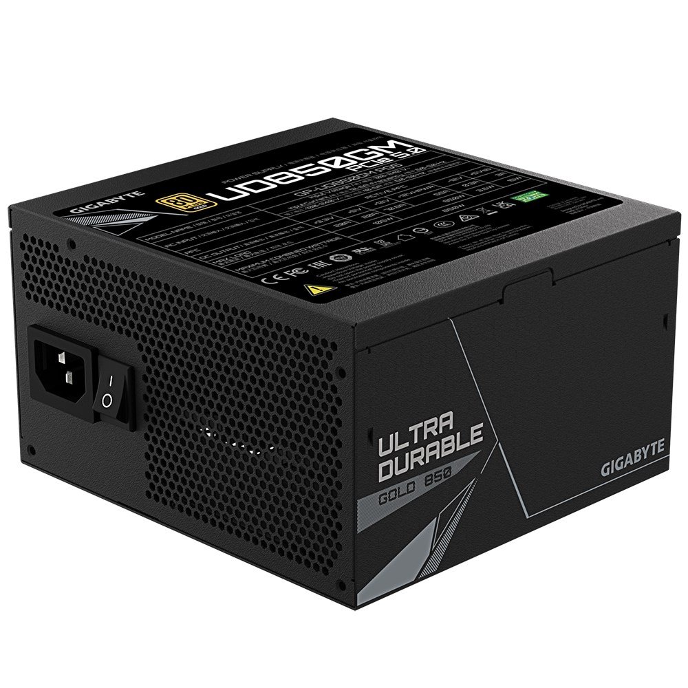 Gigabyte GP-UD850GM PG5 Power Supply, 20+4 pin ATX, 850 W, Black - Thumbnail 4