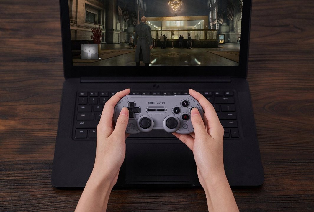 8BitDo SN30 Pro Controller, Wireless, Grey - Thumbnail 3