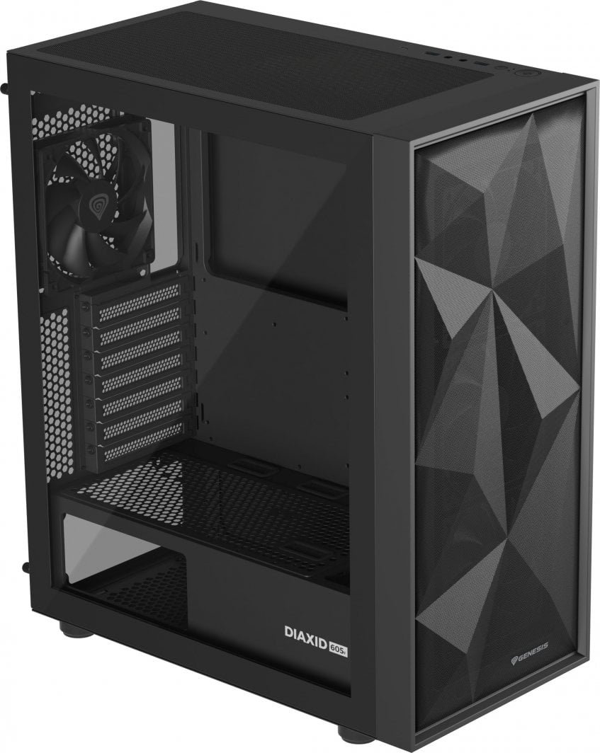 Genesis Diaxid 605F Case, Black, Midi Tower - Thumbnail 4
