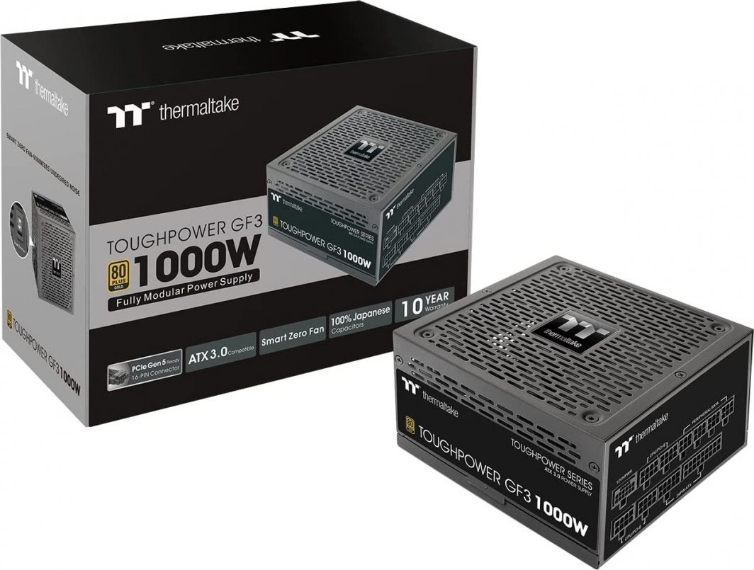 Thermaltake Toughpower GF3 PS-TPD-1000FNFAGE-4 Power Supply, 1000W, ATX 3.0 - Thumbnail 4