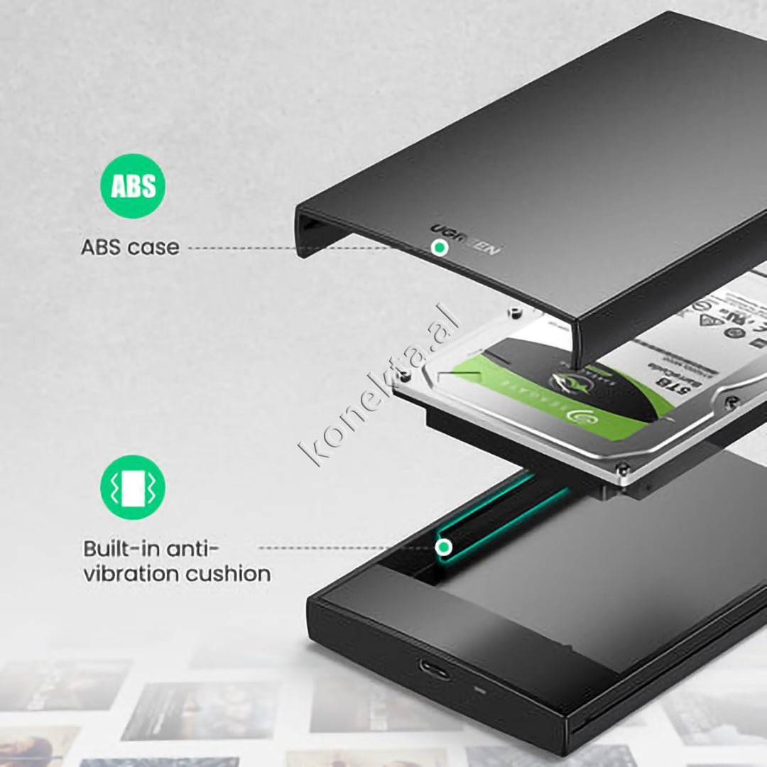 UGreen Hard Disk Enclosure 2.5" USB-C - Thumbnail 6