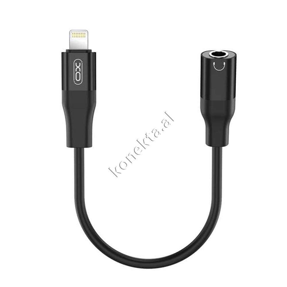 XO Lightning to Aux 3.5mm Adapter, Black - Image 1