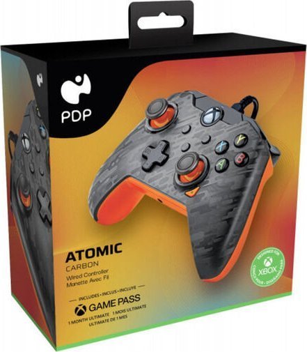 PDP Atomic Carbon Controller, Wired, Gray / Orange - Thumbnail 3