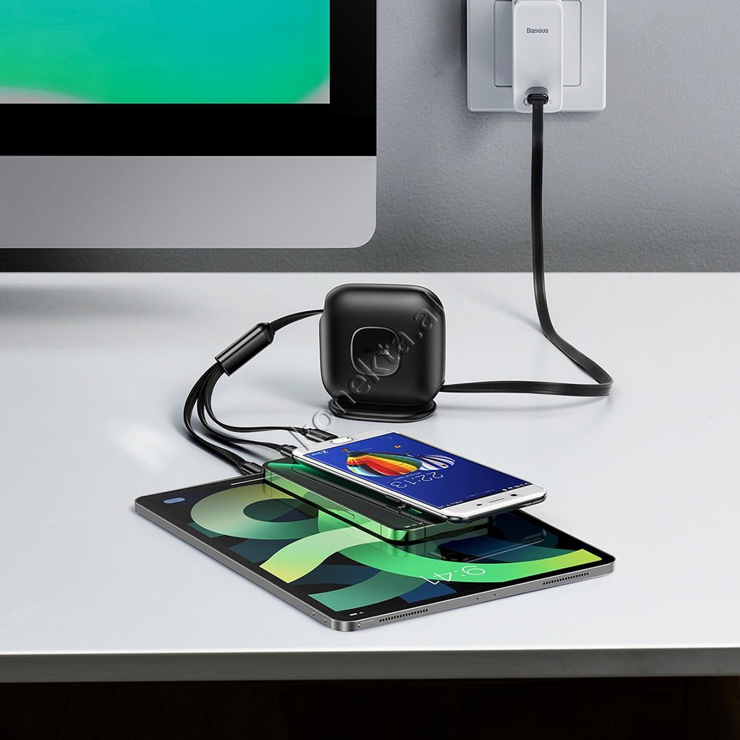 Baseus 3 in 1 Charging Cable Type-C / Lightning / Micro 100W, 1.7m - Thumbnail 8