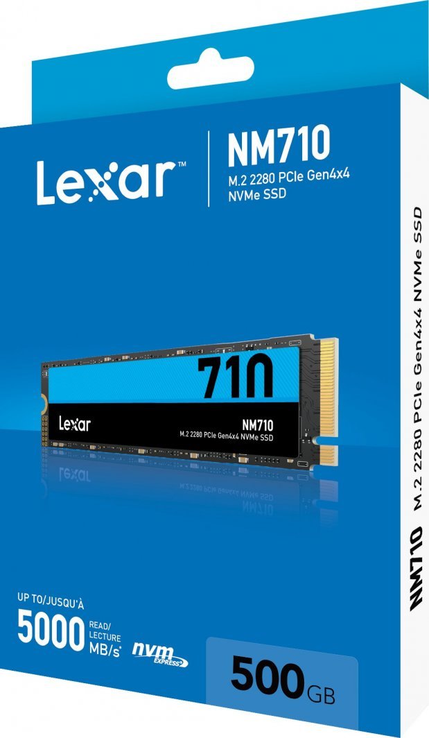 Lexar NM710 SSD, 500GB, M.2 2280 PCI-E x4 Gen4 NVMe - Thumbnail 8