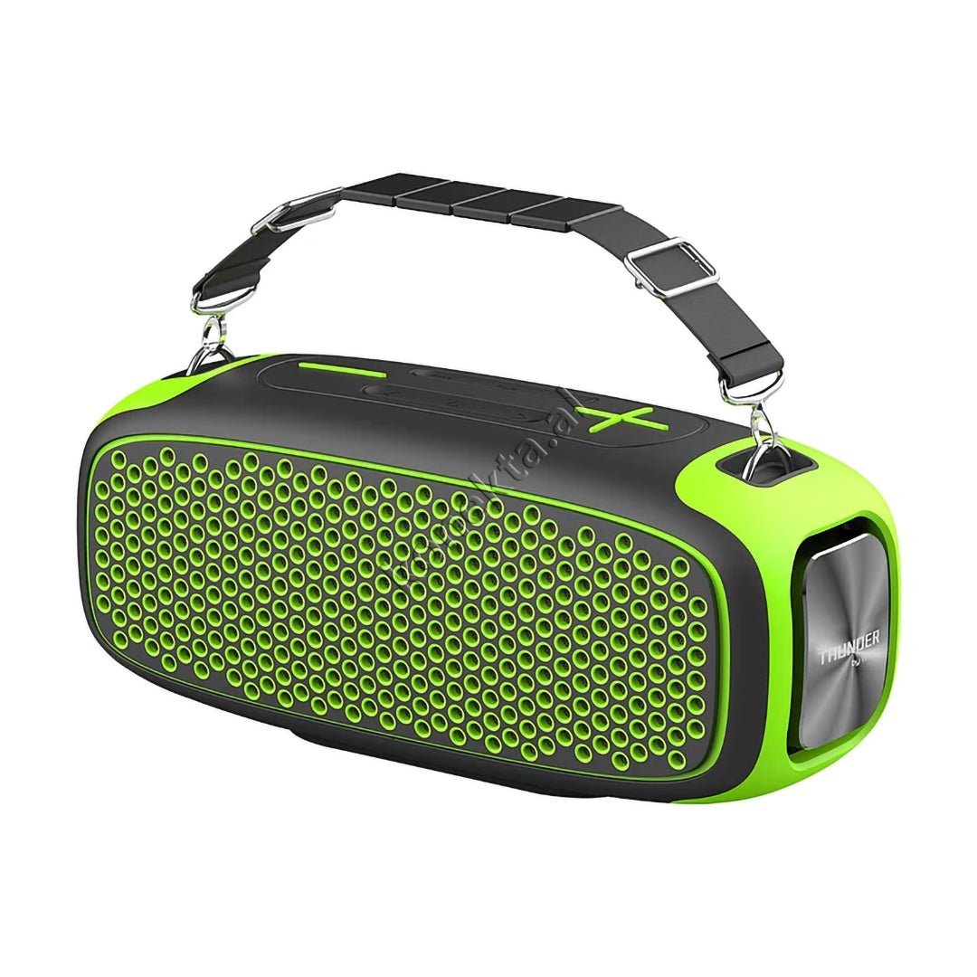 WiWU Thunder Bluetooth Speaker with Wireless Microphone, Black - Thumbnail 12