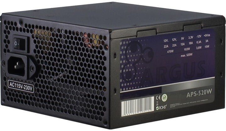 Inter-Tech Argus 88882117 Power Supply, 520W - Image 1