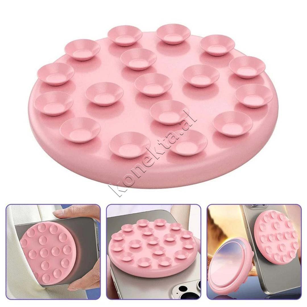 tjetertjeter Mbajtese Celulari Magnetike Me Vakum, Roze, Blu, Vjollce - Thumbnail 7